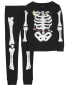 Фото #6 товара Kid 2-Piece Skeleton 100% Snug Fit Cotton Pajamas 5