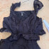 Фото #2 товара Aqua Ruffled Eyelet Mini Dress Black XS