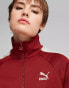 Puma Iconic T7 track jacket in burgundy