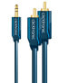 Фото #1 товара ClickTronic 2m MP3 Adapter - 3.5mm - Male - 2 x RCA - Male - 2 m - Blue