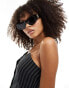 Фото #4 товара River Island slim cateye sunglasses in black