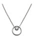ფოტო #1 პროდუქტის Women's Kariana Silver Crystal Circle Necklace