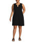 Фото #3 товара Plus Size Cotton Jersey Sleeveless Swim Cover-up Dress Print