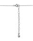 Фото #3 товара Macy's cubic Zirconia Star Pendant Necklace in Sterling Silver, 16" + 2" extender