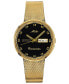 ფოტო #1 პროდუქტის Men's Swiss Automatic Commander Classic Gold-Tone PVD Stainless Steel Mesh Bracelet Watch 37mm