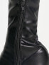 KOI Damar chunky over the knee boots in black