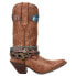 Durango Crush Accessorized Snip Toe Cowboy Womens Brown Casual Boots DCRD145