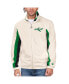 Фото #1 товара Men's White Distressed New York Jets Vintage-Like Rebound Full-Zip Track Jacket