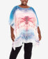 Фото #1 товара Plus Size Watercolor Poncho Shirt Top
