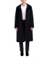 ფოტო #3 პროდუქტის Womens Stand-Collar Single-Breasted Wool Blend Coat