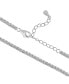 5A Cubic Zirconia Minimalist Tennis Necklace Silver