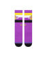 ფოტო #3 პროდუქტის Men's Los Angeles Lakers Stripe Crew Socks