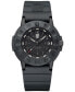 ფოტო #1 პროდუქტის Men's Swiss Original Navy Seal EVO Series Military Dive Black Rubber Strap Watch 43mm