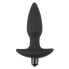 Butt Plug Fantasy Plug with Vibration Black