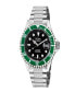 ფოტო #1 პროდუქტის Men's Wall Street Silver-Tone Stainless Steel Watch 43mm