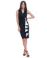 Women's Embellished Ruffled Sheath Dress