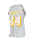 Фото #4 товара Men's Jerry West Silver Los Angeles Lakers 75th Anniversary 1971-72 Hardwood Classics Swingman Jersey