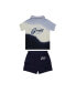 Baby Boys Dip Dye Polo and Short Set