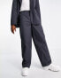 Фото #4 товара COLLUSION straight pinstripe trousers in navy co-ord