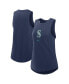 ფოტო #1 პროდუქტის Women's Navy Seattle Mariners Legacy Icon High Neck Fashion Tank Top