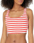 Фото #1 товара Roxy 281499 Hello July Tank Bikini Top, Poppy Red Vicky Stripes 212, X-Small US