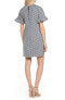 Фото #3 товара Maggy London 161496 Women's Jacquard Shift Dress Blue/ White Sz. 10 US