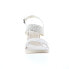 Фото #2 товара David Tate Rome Womens Beige Leather Hook & Loop Wedges Heels Shoes