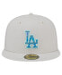 ფოტო #4 პროდუქტის Men's Khaki Los Angeles Dodgers Stone Mist 59FIFTY Fitted Hat