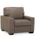 Фото #4 товара Ennia 36" Leather Armchair, Created for Macy's