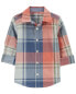 Фото #7 товара Toddler Plaid Button-Front Shirt 2T