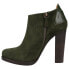 Lucchese Maria Round Toe Platform Booties Womens Green Casual Boots BL7013