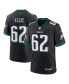 Men's Jason Kelce Black Philadelphia Eagles Alternate Game Jersey