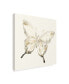 Фото #2 товара June Erica Vess Sepia Butterfly Impressions IV Canvas Art - 15" x 20"