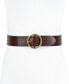 Фото #2 товара Women's Adjustable Laser Cut Leather Belt