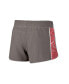 Фото #2 товара Women's Gray and Red Wisconsin Badgers Pamela Lined Shorts