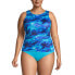 Фото #4 товара Women's Chlorine Resistant High Neck UPF 50 Modest Tankini Swimsuit Top
