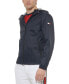 Men's Stretch Hooded Zip-Front Rain Jacket