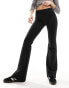 Фото #8 товара Mango flare leg trousers in black