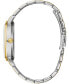ფოტო #2 პროდუქტის Men's Two-Tone Stainless Steel Bracelet Watch 39mm