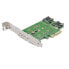 Фото #2 товара StarTech.com 3-Port M.2 SSD (NGFF) Adapter Card - 1 x PCIe (NVMe) M.2 - 2 x SATA III M.2 - PCIe 3.0 - PCIe - M.2 - SATA - Full-height / Low-profile - PCIe 3.0 - 50000 h - CE - FCC - TAA - REACH