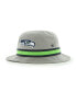 Фото #1 товара Men's Gray Seattle Seahawks Striped Bucket Hat