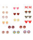 ფოტო #1 პროდუქტის Mickey, Minnie Mouse & Friends Stud Earrings Pack of 16 Pairs - Officially Licensed Disney Earrings for Daily Wear