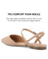 ფოტო #17 პროდუქტის Women's Martine Buckle Pointed Toe Flats