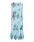 ფოტო #3 პროდუქტის Women's Sleeveless Water Print Dress