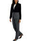 Women's Houndstooth Colorblocked Jacket & Side-Zip Pants