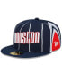 Фото #1 товара Men's Navy Houston Rockets 2021, 22 City Edition Official 59FIFTY Fitted Hat