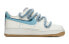 Фото #2 товара 【定制球鞋】 Nike Air Force 1 Low 82 海盐牛奶 简约百搭 特殊鞋带 低帮 板鞋 女款 白蓝 / Кроссовки Nike Air Force DX6065-101(