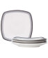 Фото #27 товара Colorscapes Layers Square Dinner Plate Set of 4, 10.75"