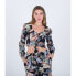 ფოტო #1 პროდუქტის HURLEY Wispy Leaves Front Long Sleeve Blouse