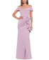 ფოტო #1 პროდუქტის Scuba Off-The-Shoulder Gown